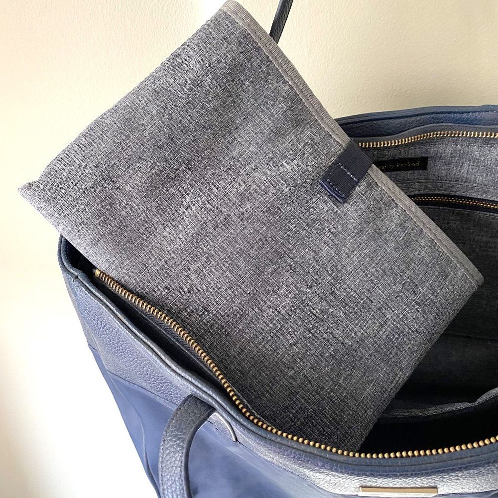 Freshly Picked Navy Blue Tote Diaper Bag - Picture 7 of 10